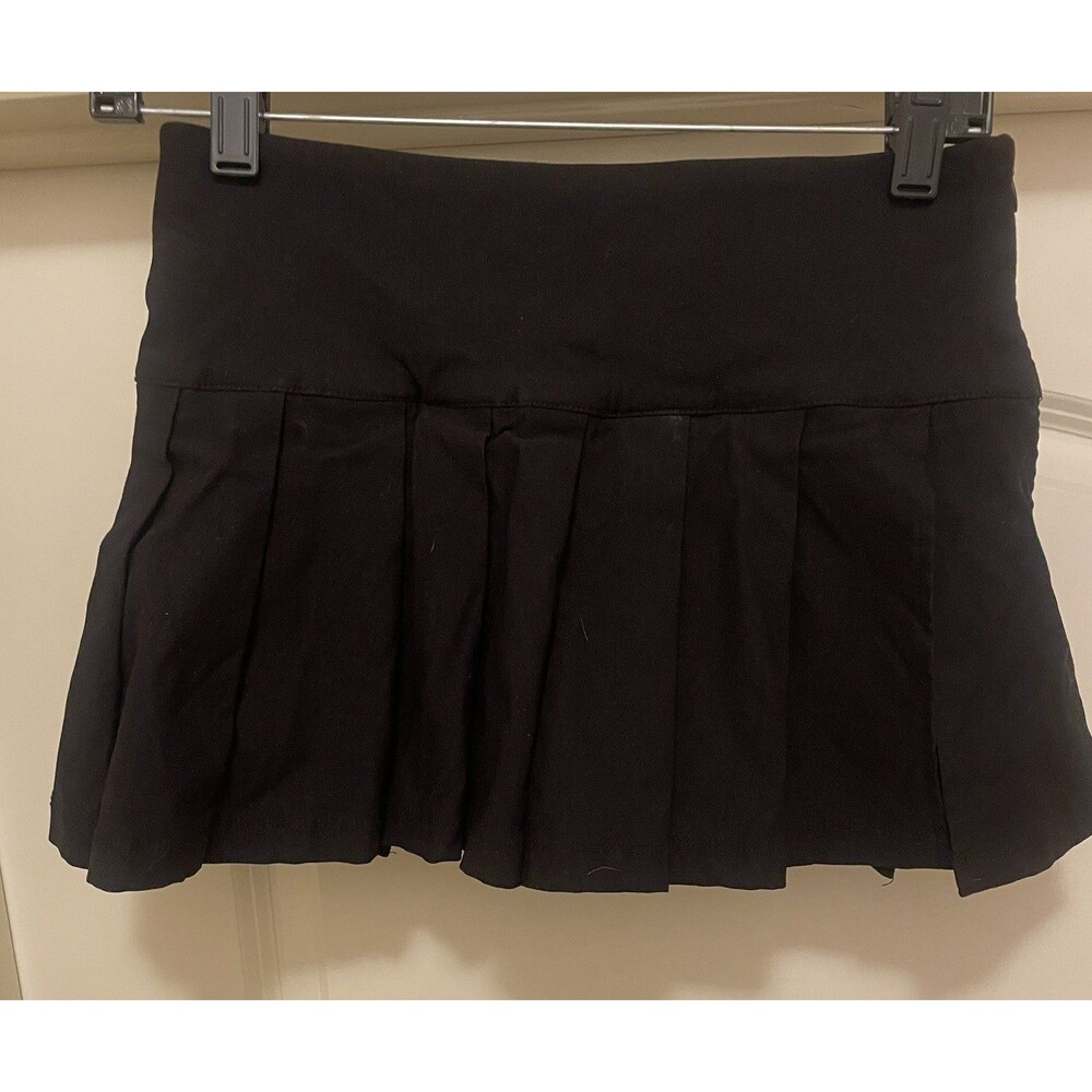 Garage Black Lexi Pleated Mini Skirt with built in Shorts - Size XS